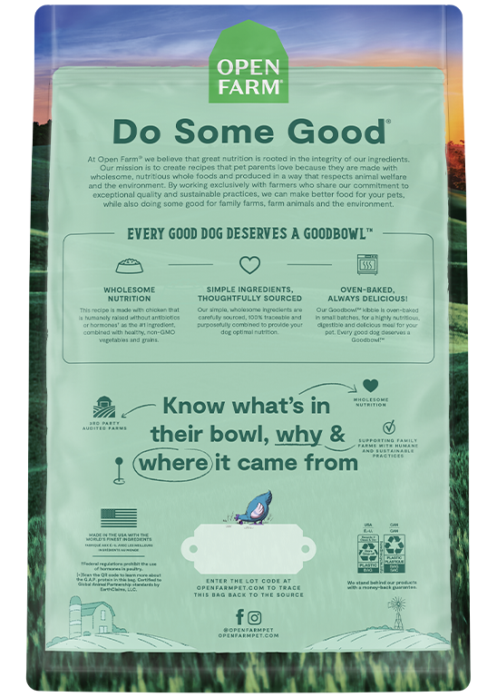 Open Farm Goodbowl™ Harvest Chicken & Brown Rice Recipe for Dogs