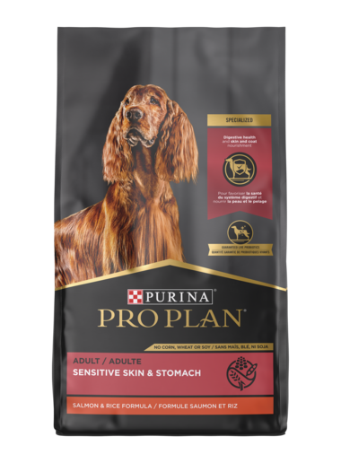 Purina Pro Plan Adult Sensitive Skin & Stomach Salmon & Rice Formula For Dogs (4 lbs)