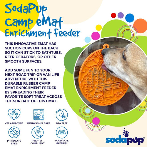 SodaPup Camp eMat Enrichment Lick Mat