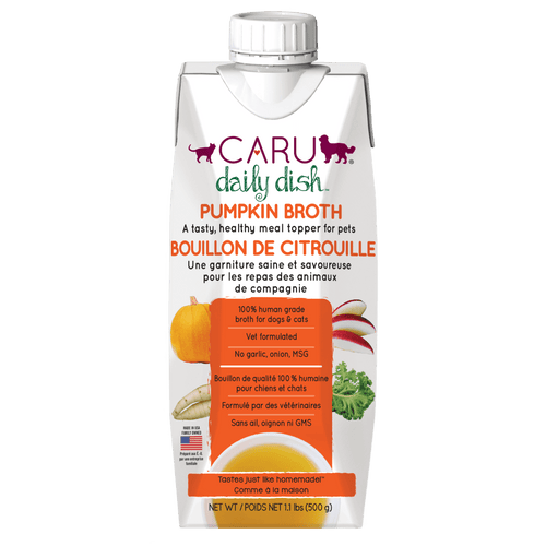 Caru Daily Dish Pumpkin Broth for Dogs & Cats (1.1 LB)