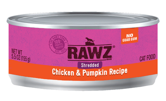 RAWZ® Shredded Chicken & Pumpkin Cat Food Recipe (3 Oz)