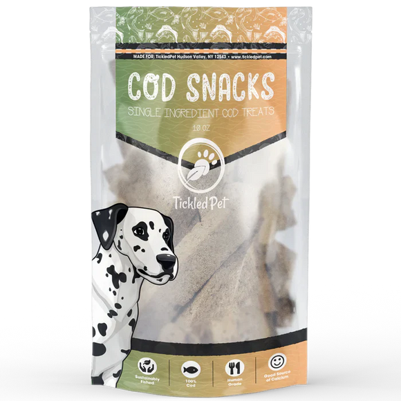 Tickled Pet Cod Snacks Dog Treats (10 oz)
