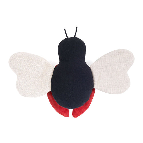 Zippy Paws ecoZippy Corduroy Critter Ladybug Dog Toy