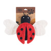 Zippy Paws ecoZippy Corduroy Critter Ladybug Dog Toy