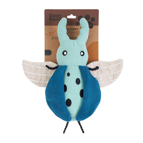 Zippy Paws ecoZippy Corduroy Critter Beetle Dog Toy