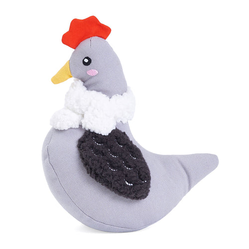Zippy Paws ecoZippy Cotton Cuddler Chicken Dog Toy
