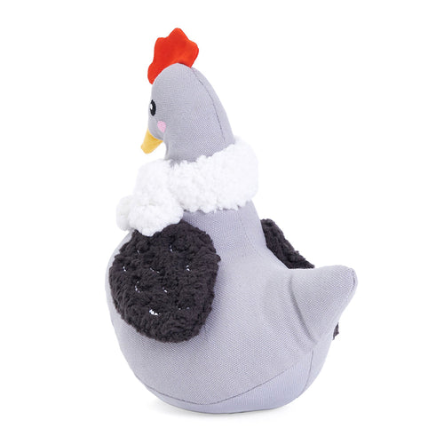 Zippy Paws ecoZippy Cotton Cuddler Chicken Dog Toy