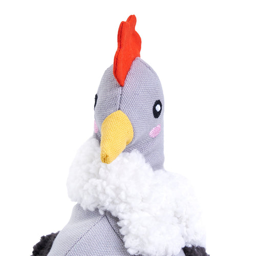 Zippy Paws ecoZippy Cotton Cuddler Chicken Dog Toy