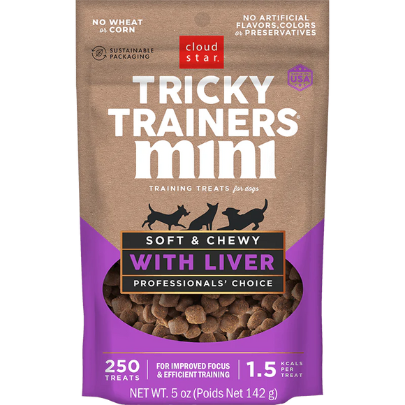 Cloud Star Tricky Trainers Mini Soft & Chewy with Liver Dog Treats