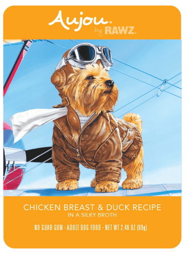 RAWZ Aujou Chicken Breast & Duck Recipe Wet Dog Food