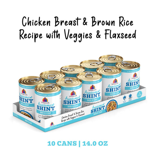 Weruva Awesome Shiny Chicken Breast & Brown Rice Recipe with Veggies & Flaxseed In Broth Dog Food