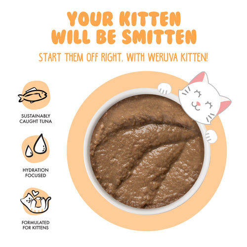 Weruva Kitten, Tuna & Salmon Formula in a Hydrating Purée