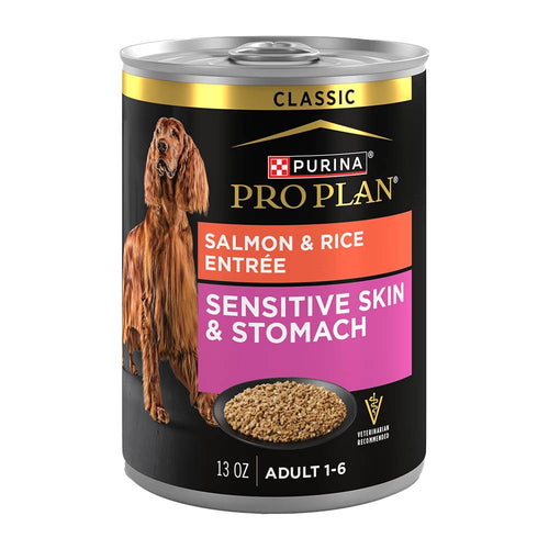 Pro Plan Sensitive Skin & Stomach Salmon & Rice Entrée Classic Wet Dog Food