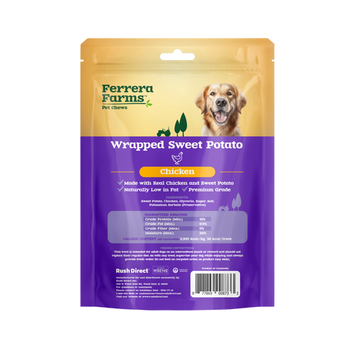 Ferrera FarmsChicken Wrapped Sweet Potato Dog Treats