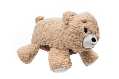 Growl Benny the Bear Premium Sherpa Plush Dog Toy