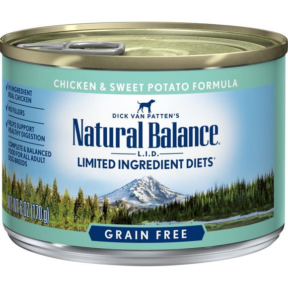 Natural Balance L.I.D. Limited Ingredient Diets Chicken and Sweet Potato Formula Canned Dog Food