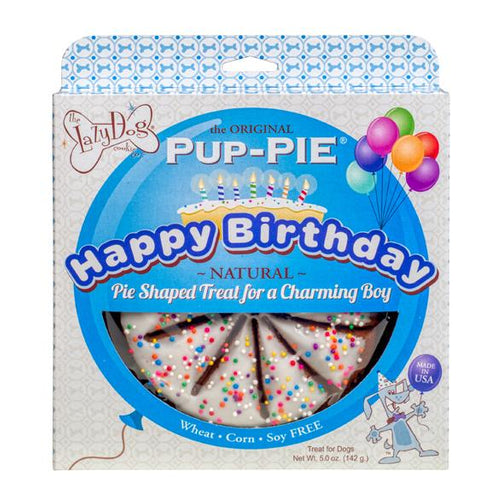 The Lazy Dog Cookie The Original Pup-PIE® Happy Birthday for a Charming Boy (5 Oz)