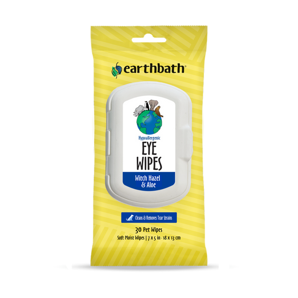 Earthbath Hypoallergenic Eye Wipes with Witch Hazel & Aloe