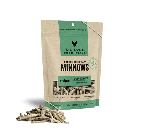 Vital Essentials Freeze Dried Raw Minnows Dog Treats (1 Oz)